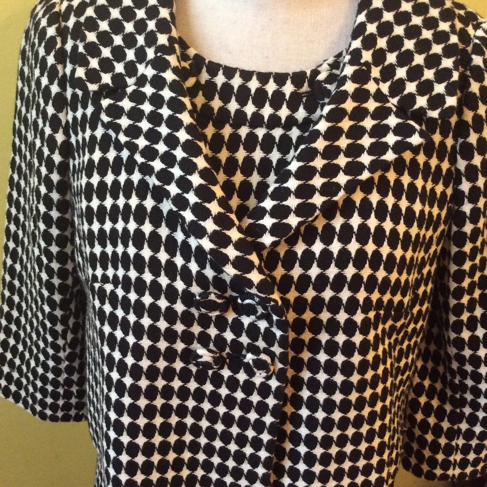 Ann Taylor LOFT Classic Black & White Suit Dress Size 8P - Picture 2 of 16